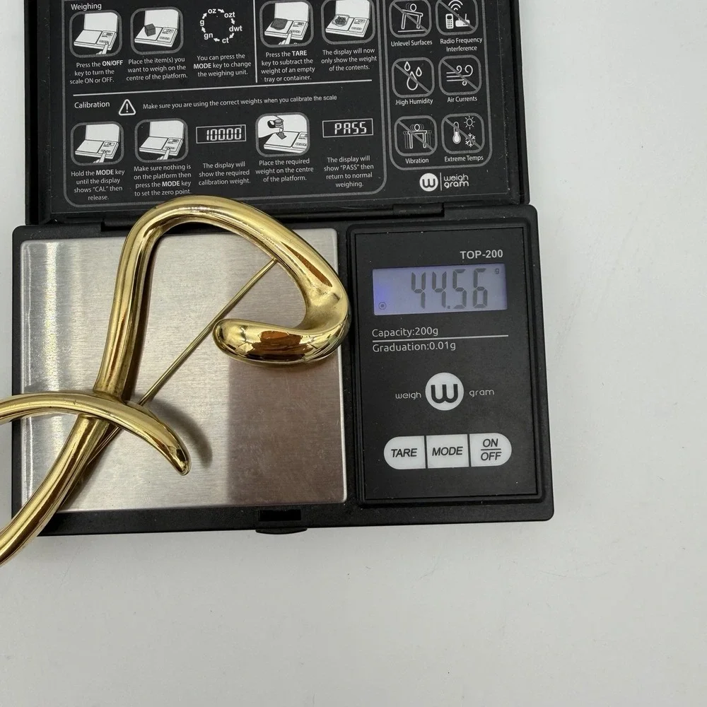 Vintage Givenchy Gold-Tone Oversize 